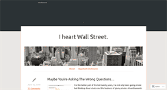 Desktop Screenshot of iheartwallstreet.com